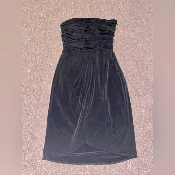 Jennifer Lopez | Dresses | Nwot Jennifer Lopez Ruchedtop Black Tulip Mini  Dress